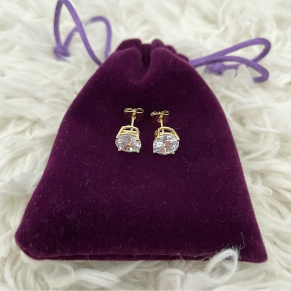 Jewelry - 3/$25 14K gold plated rhinestone studs